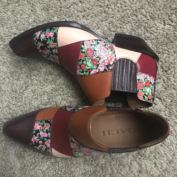 Coach patchwork booties size 7 - Picture 5 of 12
